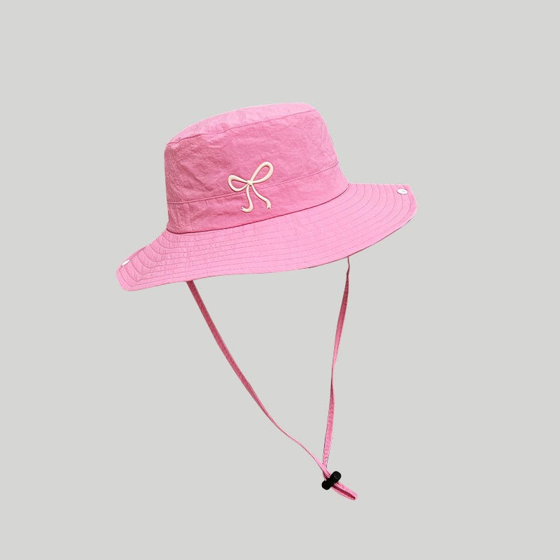 Wholesale Bow Summer Sun Protection Bucket Hat